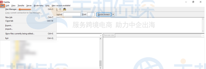 HostGator-FileZilla文件站点管理器