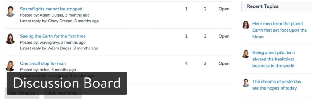 Discussion Board插件