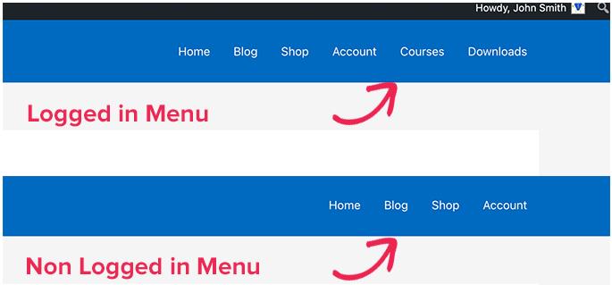 WordPress中的登录用户如何显示不同的菜单