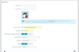 创建PrestaShop员工账户