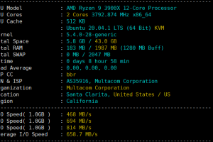 RackNerd AMD Ryzen VPS洛杉矶机房速度和性能评测