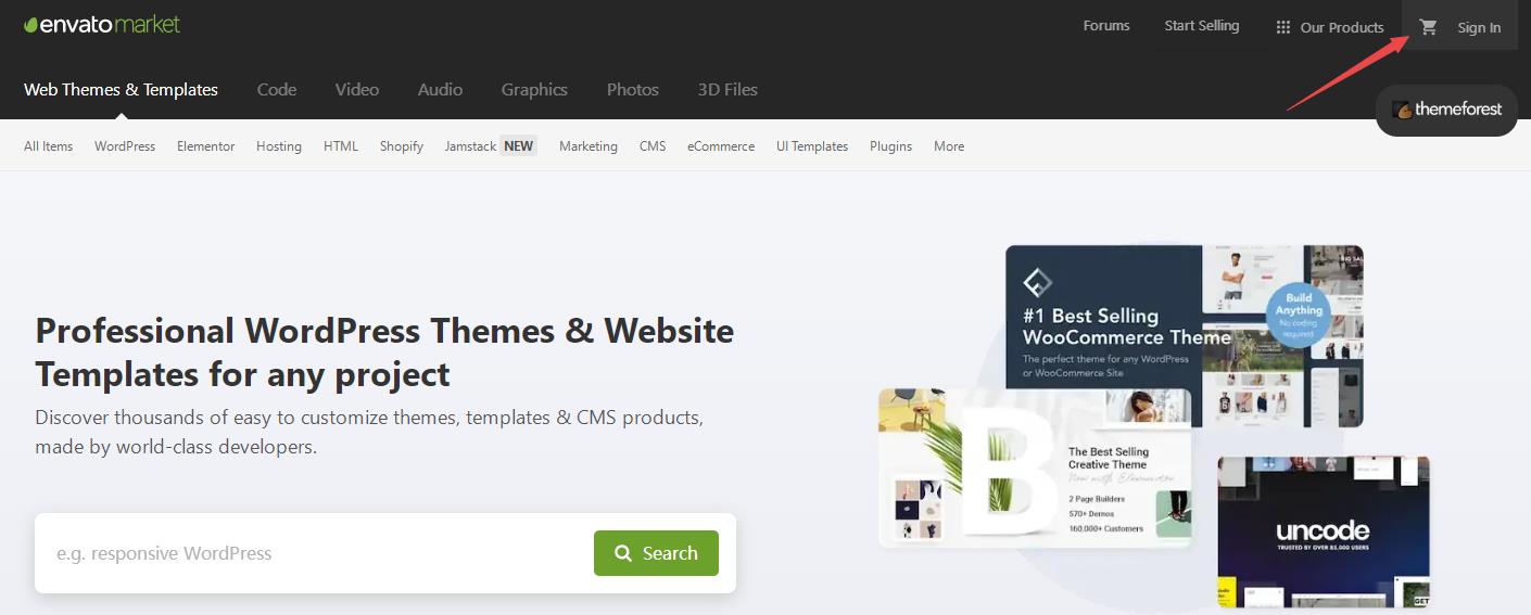 Envato素材模板下载方法