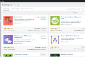 安装自定义字体插件