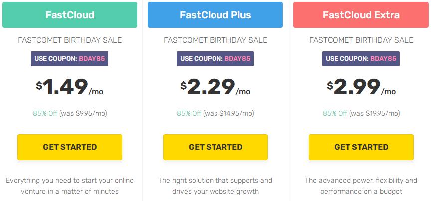 FastComet周年庆活动