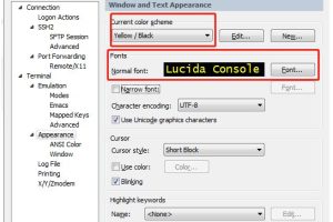 SecureCRT怎么设置背景颜色和字体大小