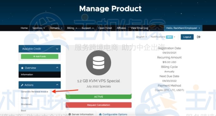 RackNerd服务器续费