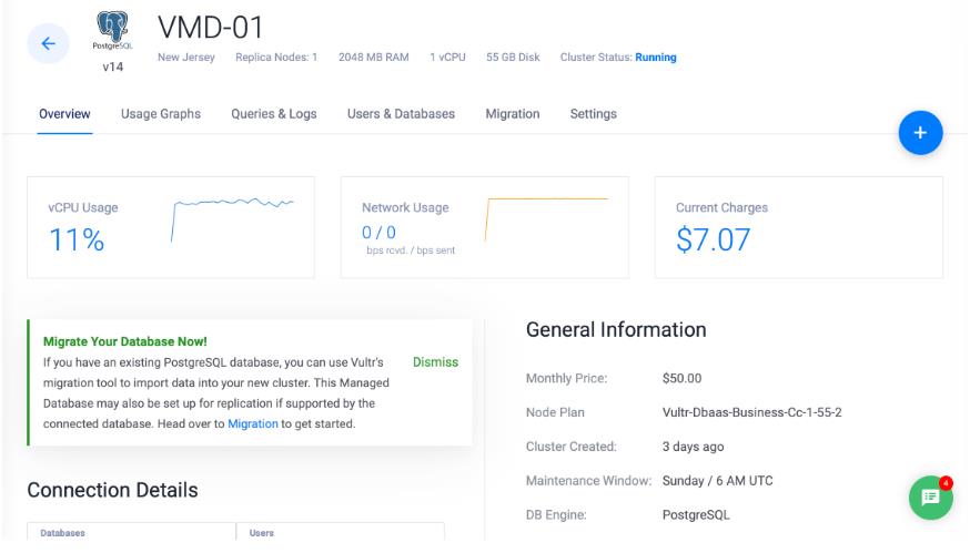 Vultr宣布推出全托管式PostgreSQL数据库服务
