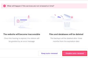 取消Hostinger主机和域名服务自动续费功能