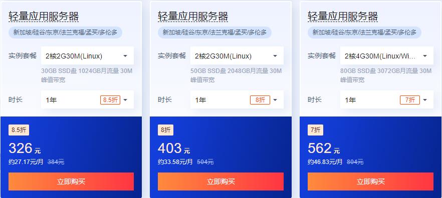 腾讯云轻量应用服务器两周年庆活动