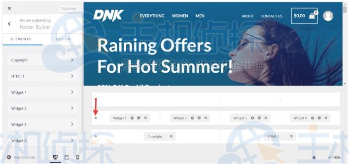 WordPress网站页脚设置