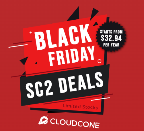 CloudCone黑色星期五第二波活动 美国云服务器低至$32.94/年起