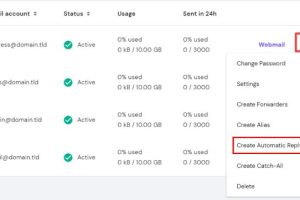 Hostinger企业邮箱自动回复功能设置