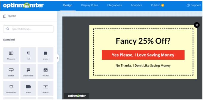 WordPress站点优惠券弹出窗口设置