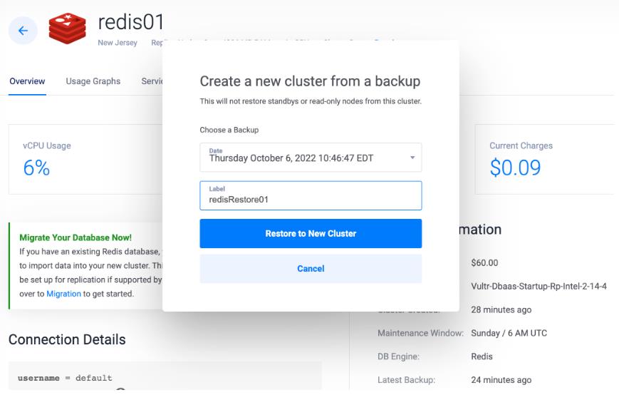 Vultr托管数据库服务