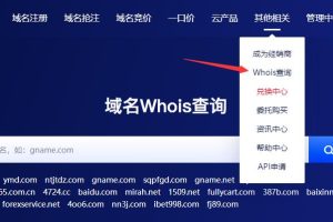 网站域名注册信息查询