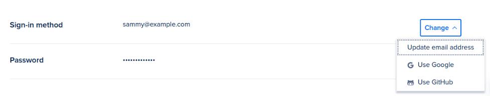 DigitalOcean账户登录方式