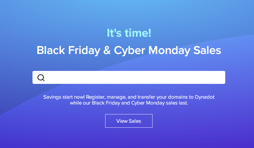 Dynadot黑五网一促销活动 .xyz域名低至15元