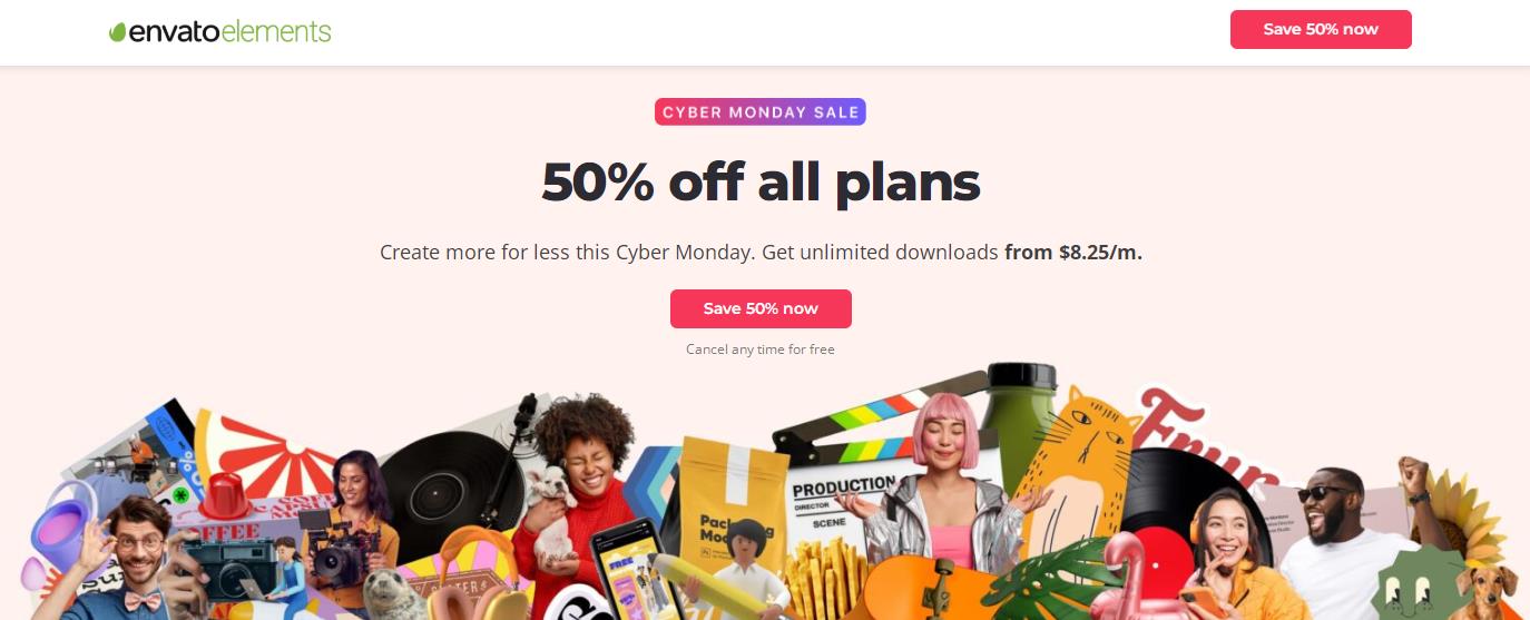 Envato Elements网络星期一促销