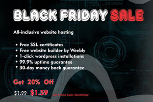 WebHostingPad黑五促销活动 美国主机8折特惠 低至$1.59/月