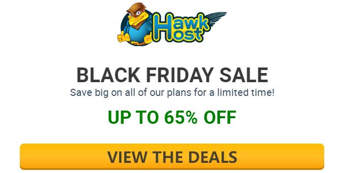 HawkHost2022黑五优惠 虚拟主机可享65%折扣 每月$1.4起