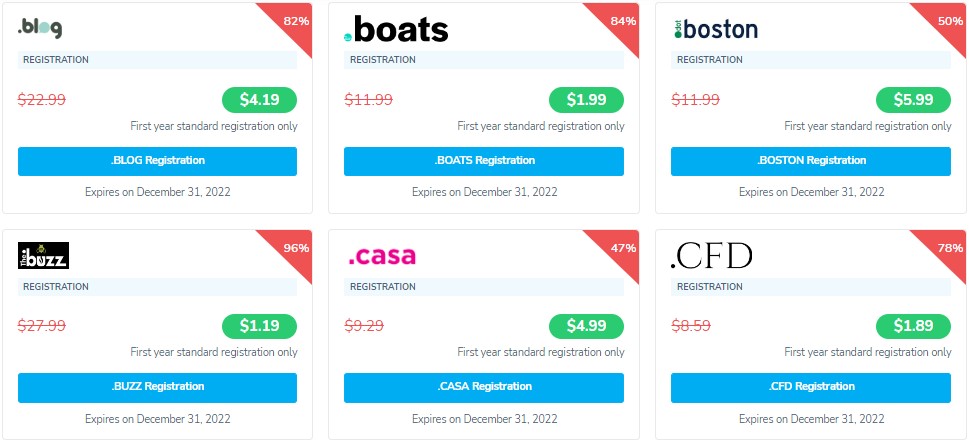 NameSilo优惠活动