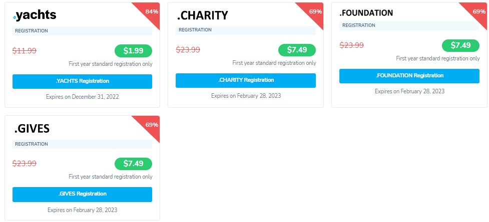 NameSilo优惠活动