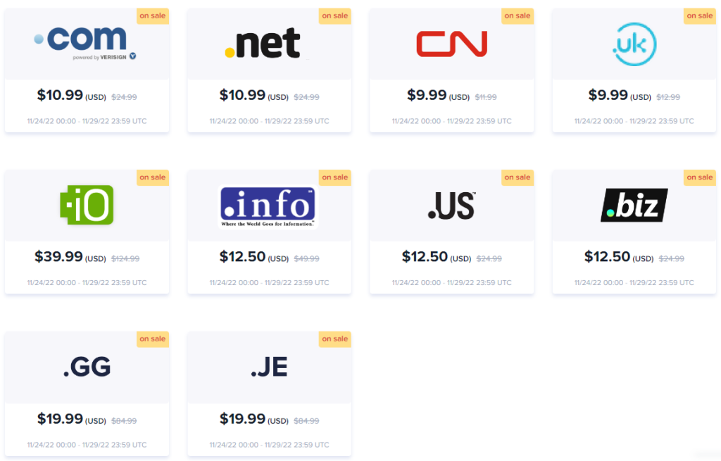 Dynadot黑五网一促销活动
