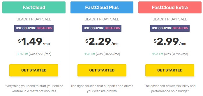 FastComet黑五活动