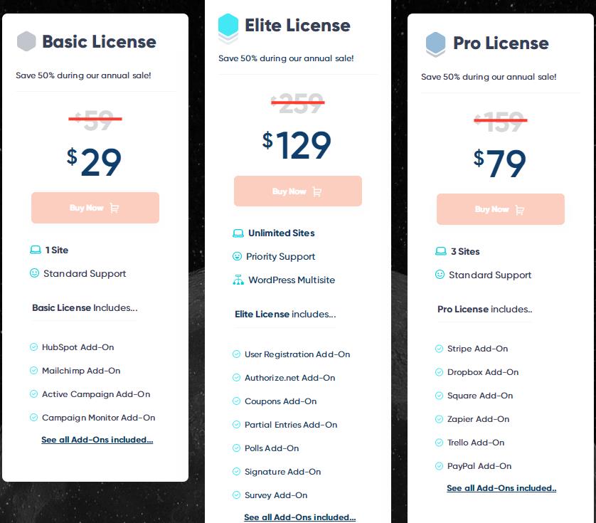 Gravity Forms黑色星期五大促