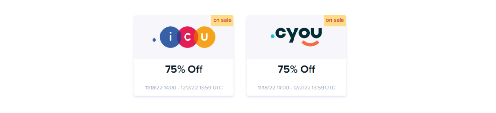 Dynadot黑五网一促销活动