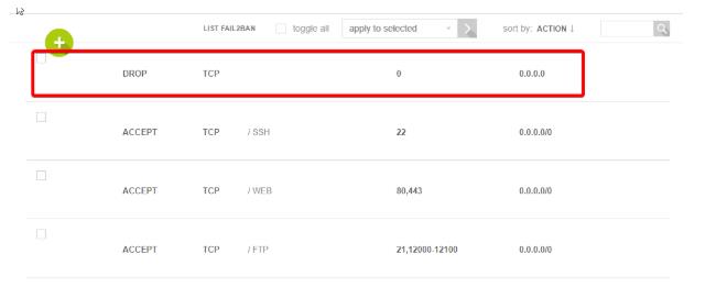创建防火墙规则
