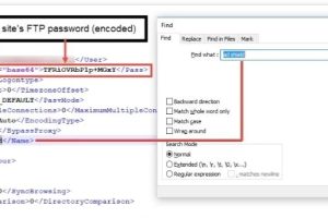 使用FileZilla客户端查看FTP密码