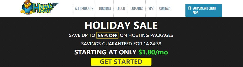 HawkHost圣诞钜惠