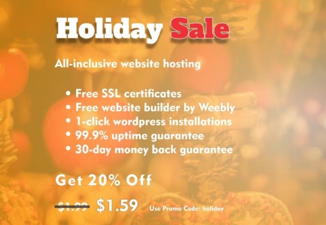 WebHostingPad圣诞特卖活动