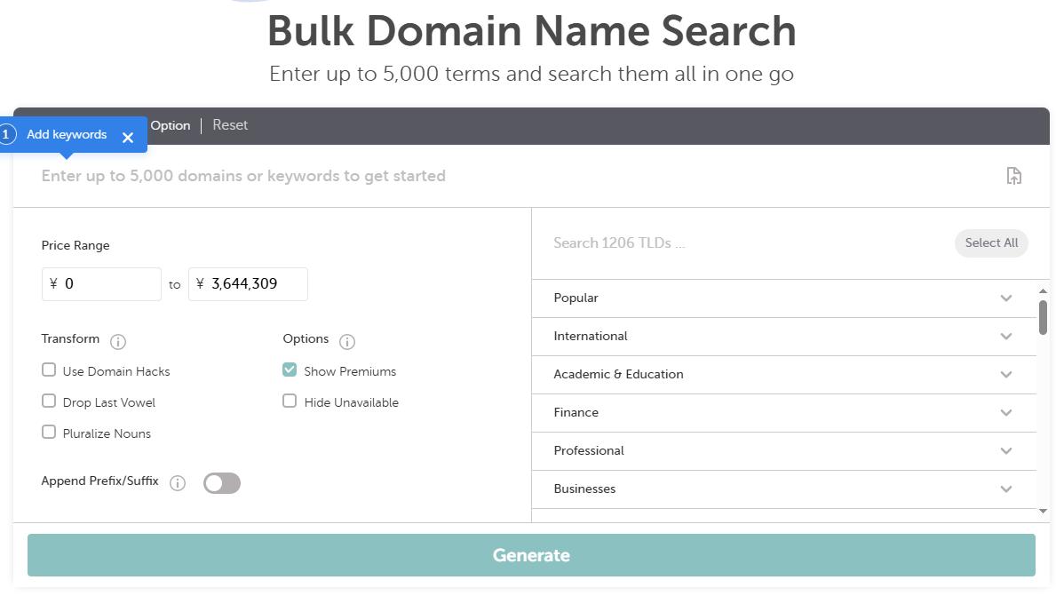 Namecheap域名批量注册