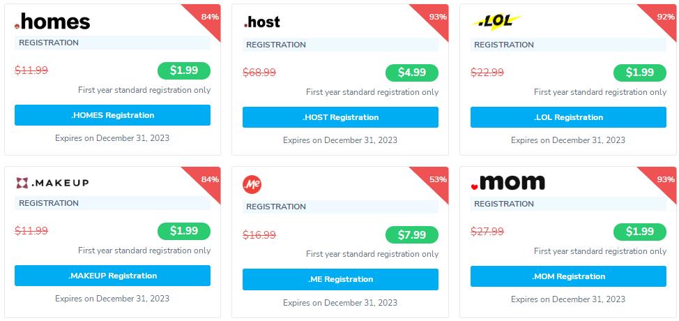 NameSilo2023年1月域名优惠活动