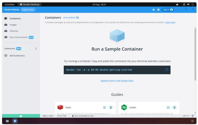 Ubuntu服务器安装Docker桌面
