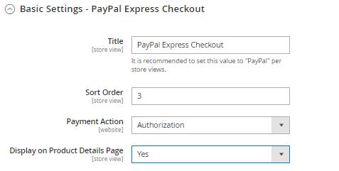 Magento商店中设置PayPal支付方式