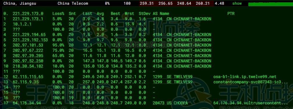 Vultr日本大阪机房评测
