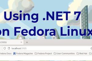 Fedora Linux安装.NET 7