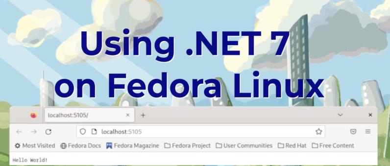 Fedora Linux安装.NET 7