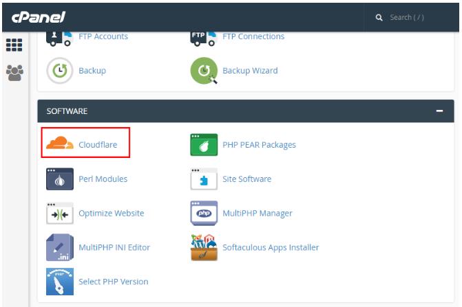如何使用cPanel面板开启CloudFlare服务