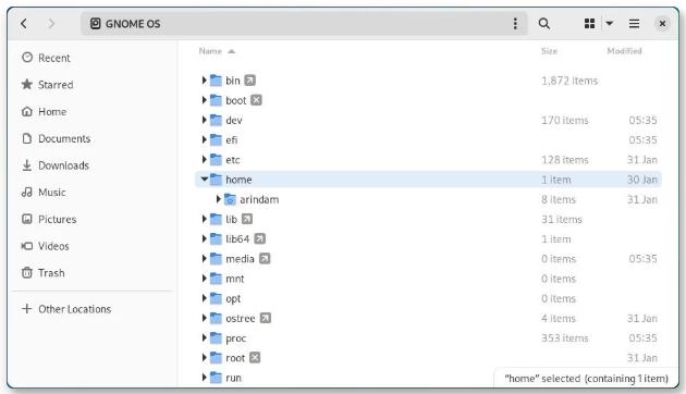 GNOME文件中的树视图
