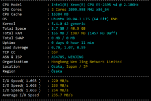 LOCVPS日本VPS评测