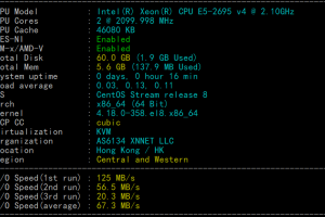 LOCVPS香港VPS大埔机房评测