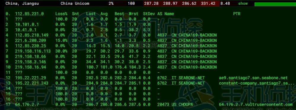 Vultr智利圣地亚哥机房评测