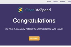 OpenLitespeed欢迎界面
