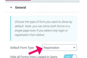 使用Elementor创建用户注册表单