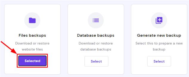在Hostinger主机中下载网站备份的方法步骤