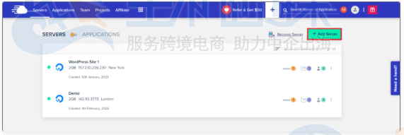 部署Cloudways云服务器